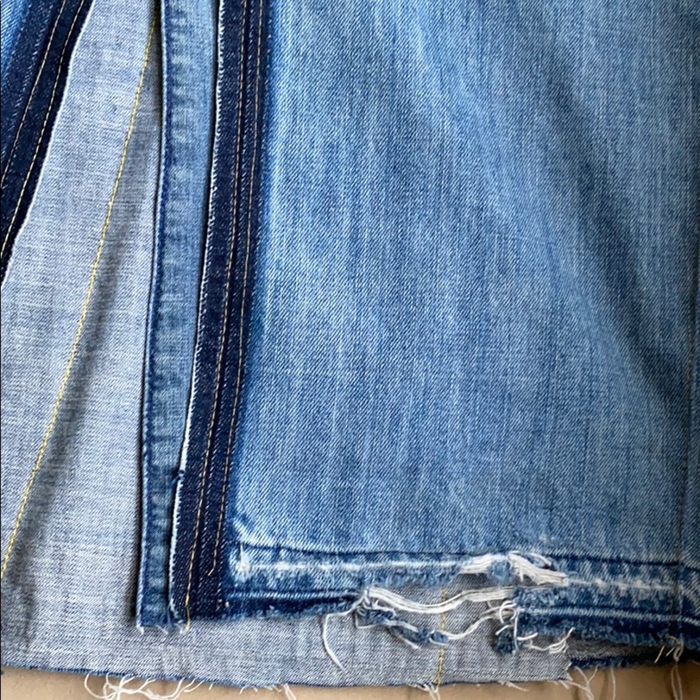 handmade  jean skirt distressed - Picture 7 of 7